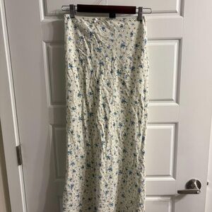Wild Fable Blue Floral Maxi Skirt